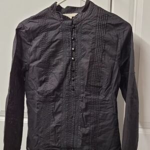 Janeville Women's Blouse Size: 6 Button Lined